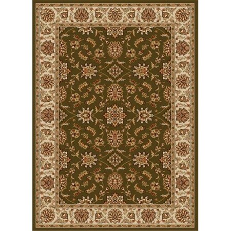 Radici Usa Inc Radici 1592-1064-SAGE Como Rectangular Sage Green Traditional Italy Area Rug; 2 ft. 2 in. W x 7 ft. 7 in. H 1592/1064/SAGE